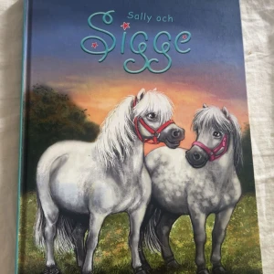 Sally och Sigge - En charmig bok om ponnyerna Sally och Sigge, perfekt för unga hästälskare! Färgglada illustrationer och lättläst text. Har vattenskada på baksidan av omslag men resten av boken är i perfekt skick. Skriv gärna till mig om frågor eller närbilder!