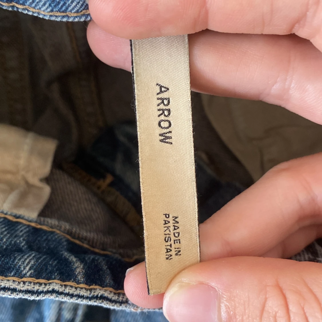 Weekday Arrow Low Straight Jeans blå - 1