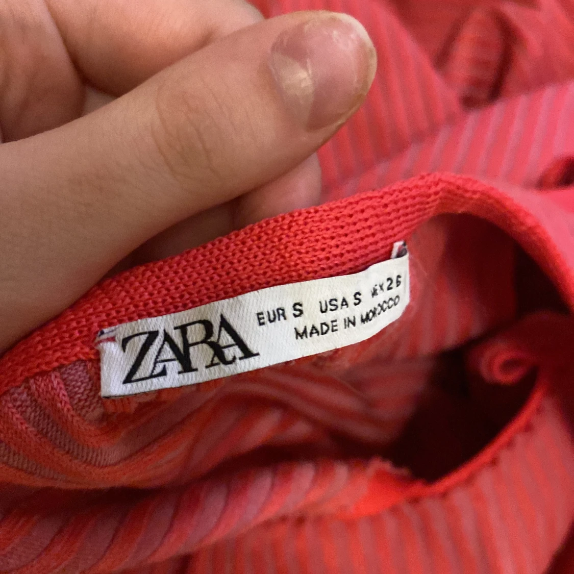 Röd omlottklänning från Zara S - 2