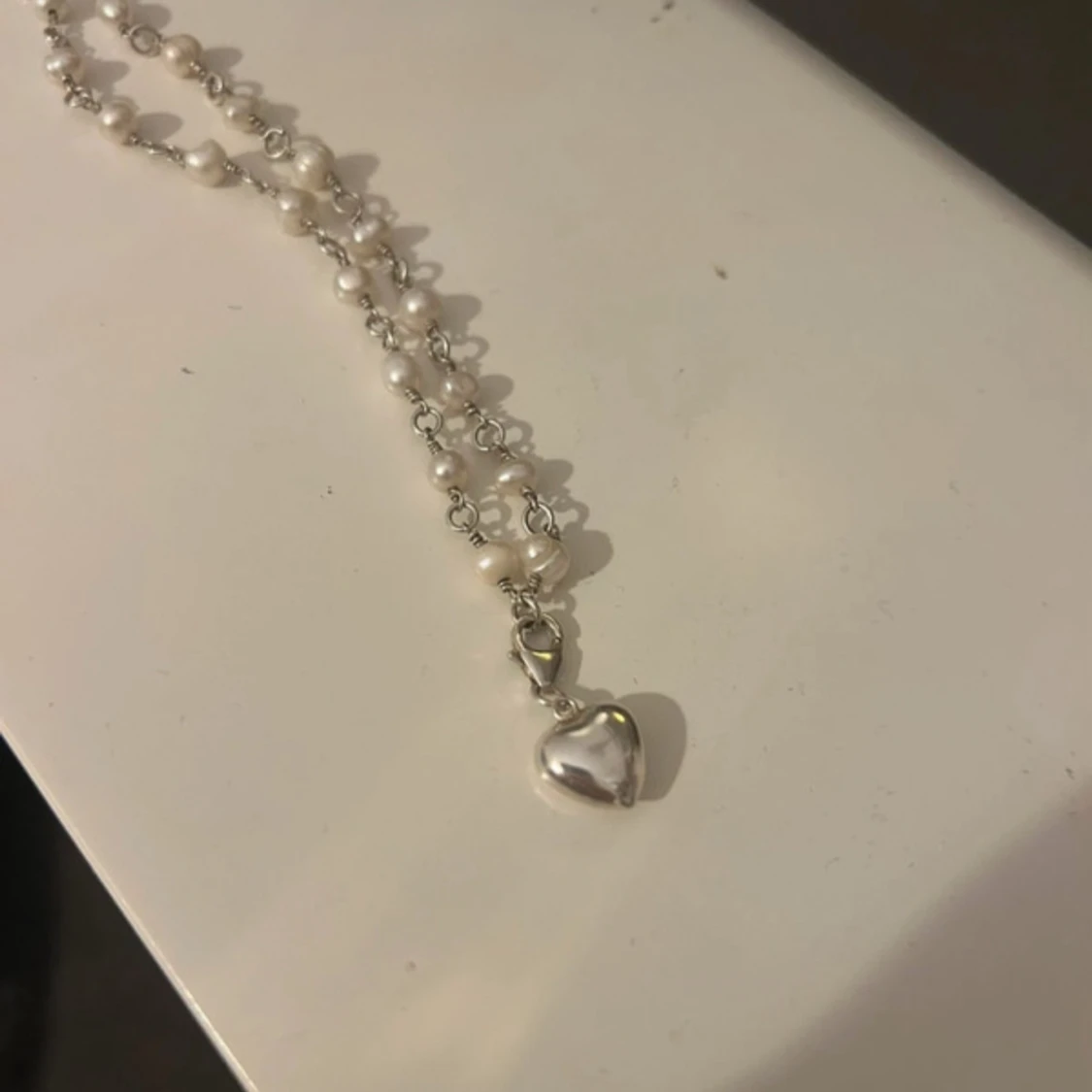 Pandia  pärlhalsband med hjärthänge - 4