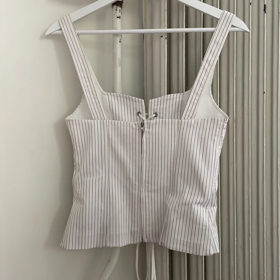 Vit randig korsettopp från Zara  - 2