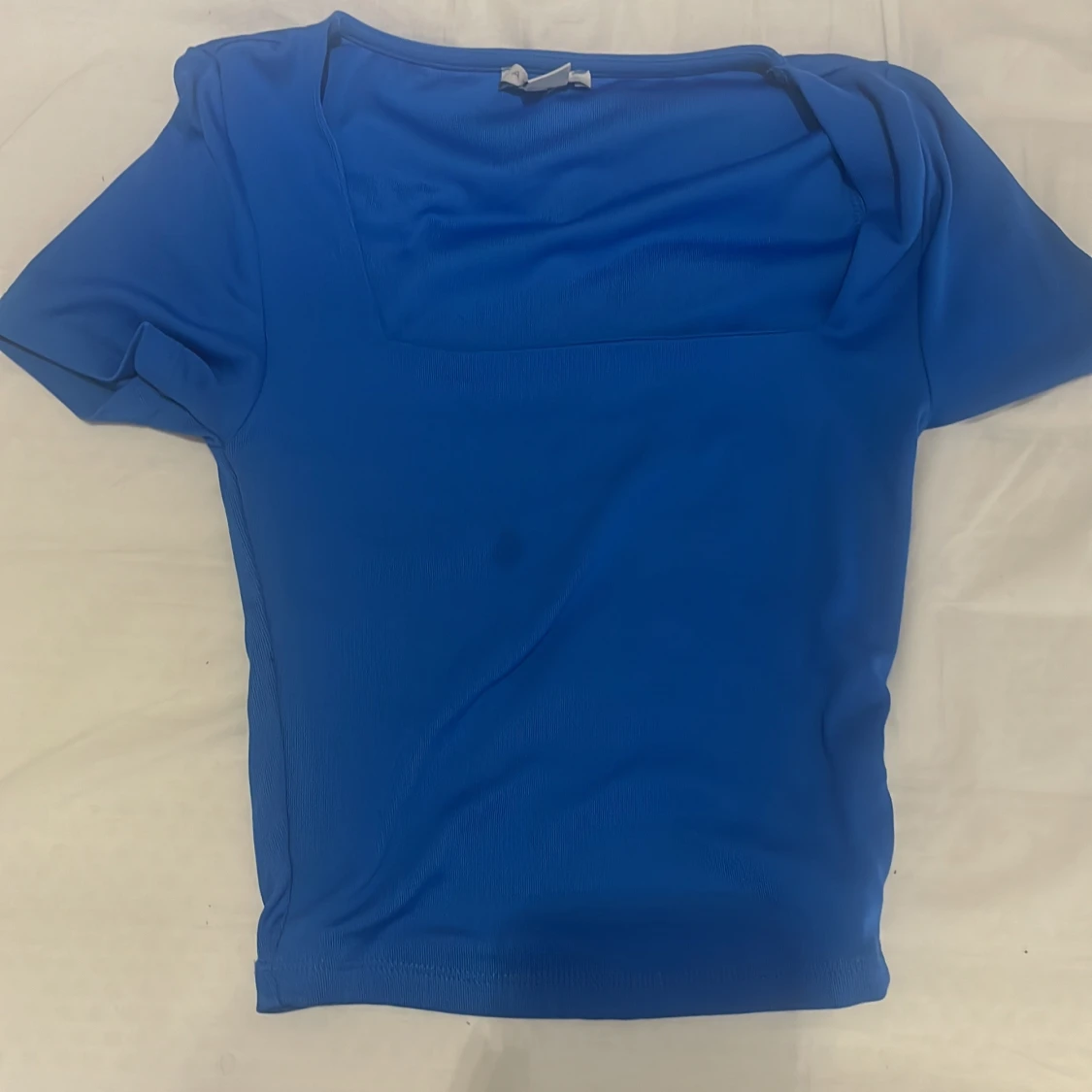 Blå ribbad topp från New Yorker