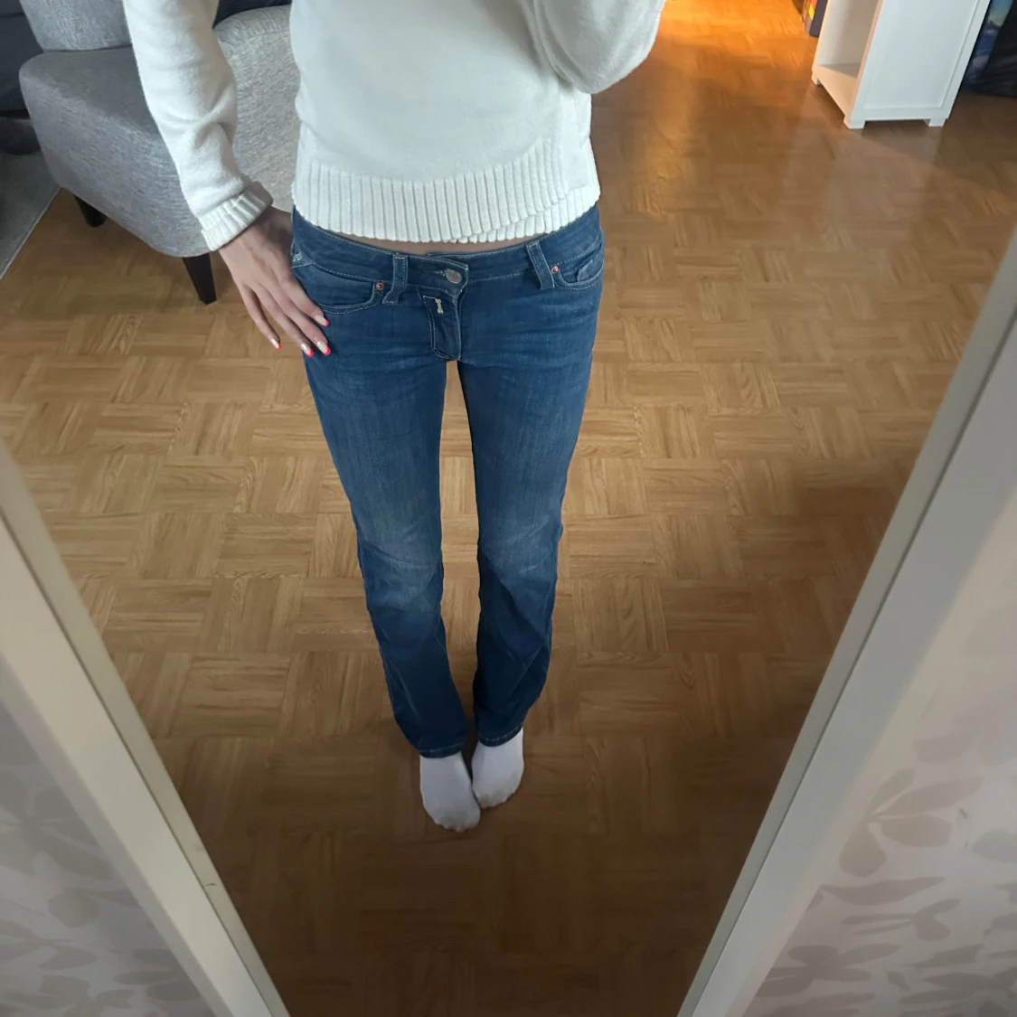 Low waist bootcut jeans från replay
