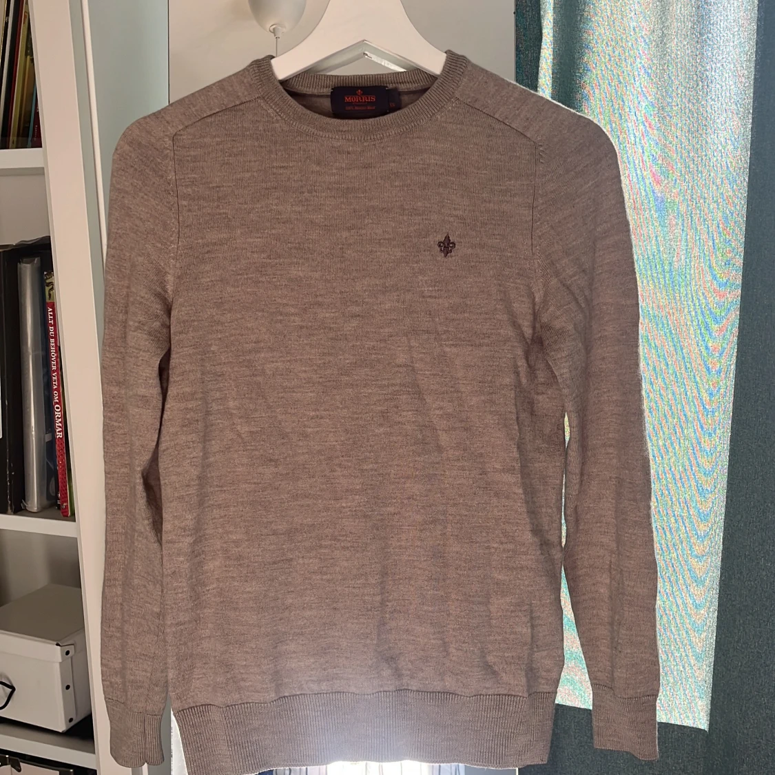 Beige merinoulltröja från Morris