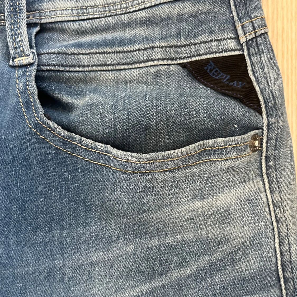 Blå jeansbyxor från Replay - 2