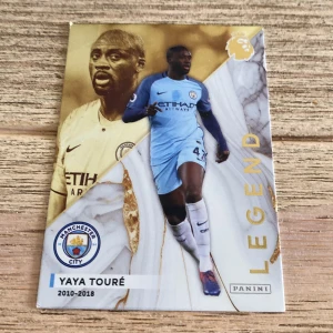 Premier League Legend: Yaya Touré - Upptäck en hyllning till Manchester Citys mittfältsikon Yaya Touré! Denna Panini-samlarbok fokuserar på hans karriär 2010-2018, med statistik, prestationer och coola bilder. Perfekt för unga fotbollsfans och samlare som älskar Premier League.