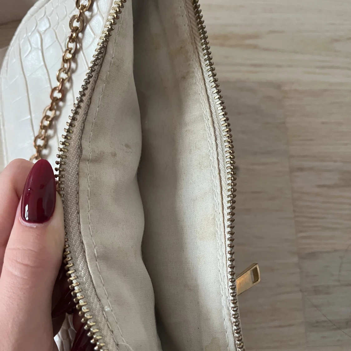 Beige axelväska  - 2