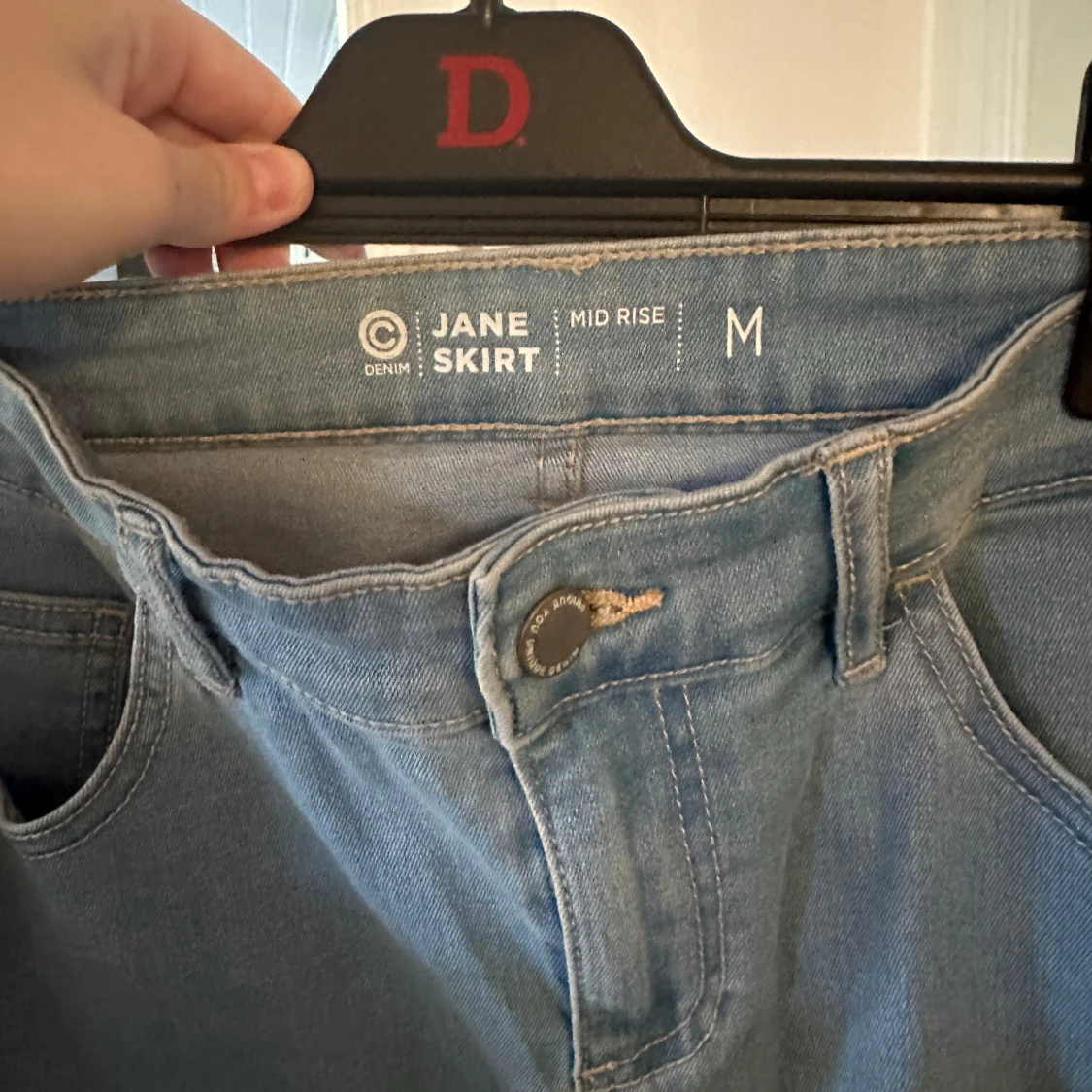 Ljusblå jeanskjol - 1