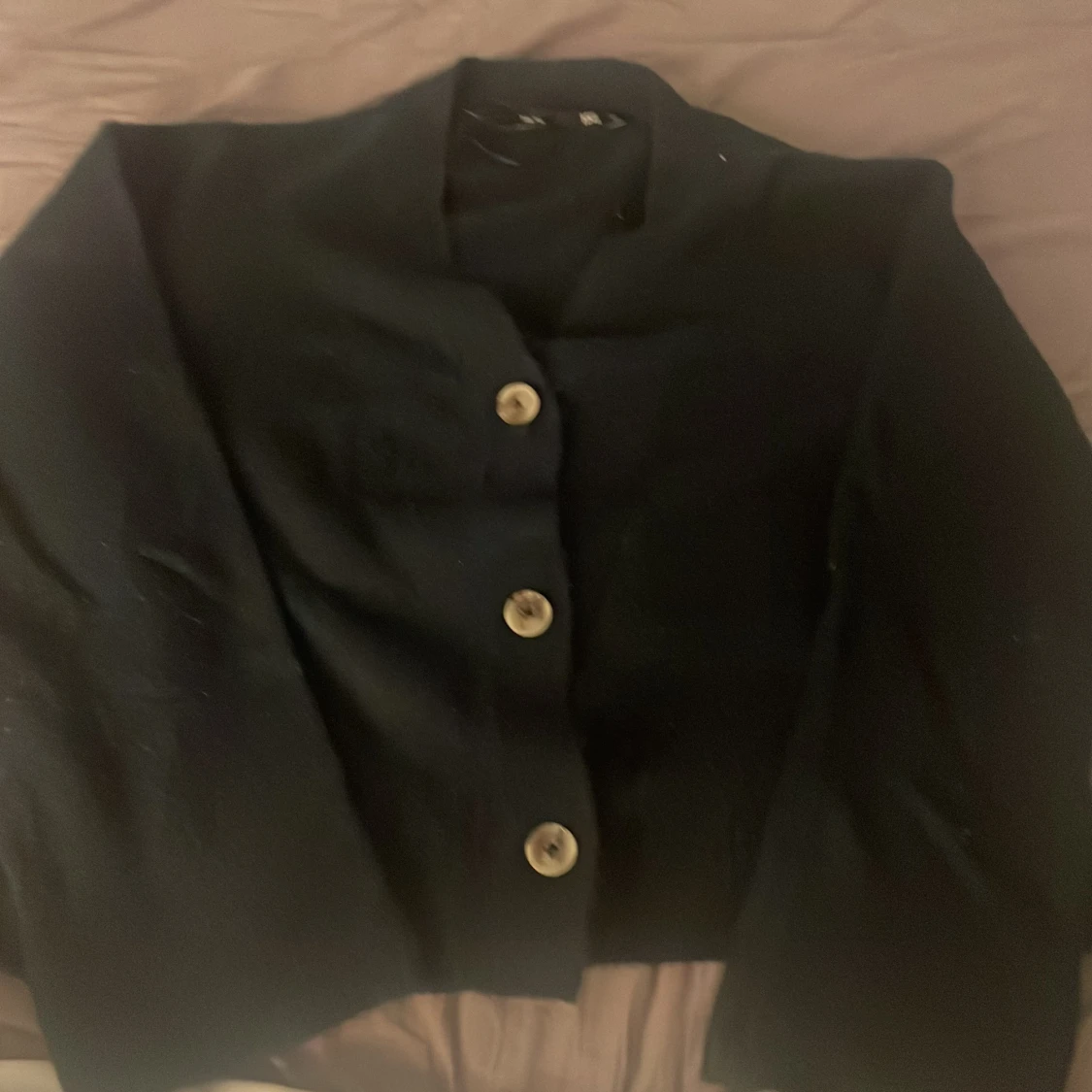 Svart kofta från 157 med knappar - 1
