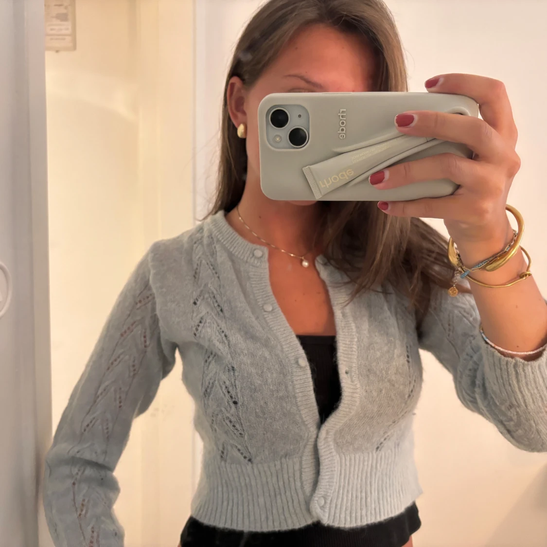 Ljusgrå kofta från Zara