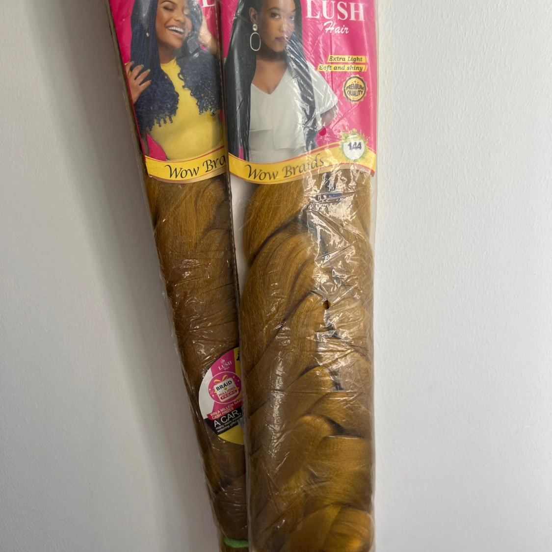 Lush Hair Wow Braids hår (Två paket)