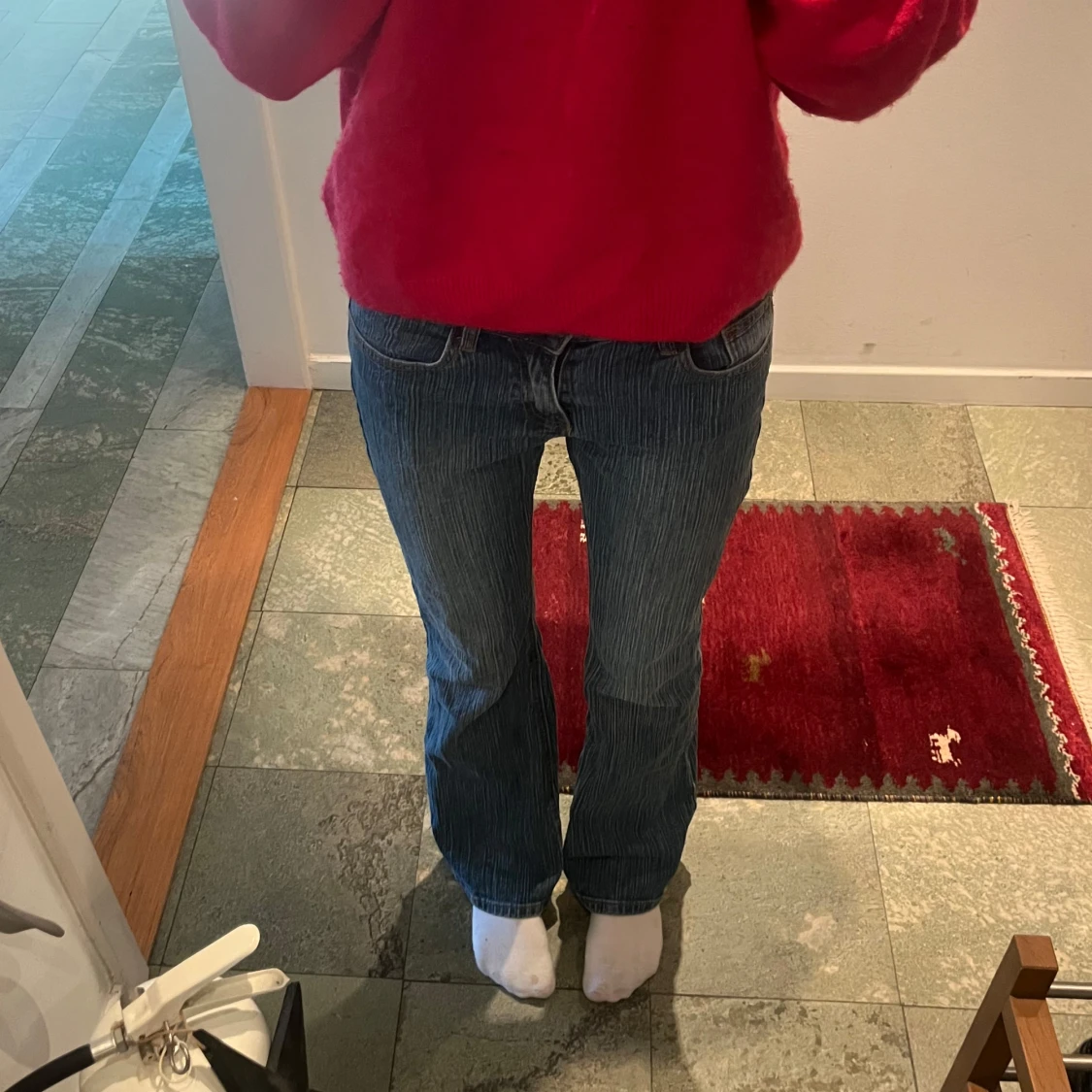 Lågmidjade Blå jeans med bootcut - 1