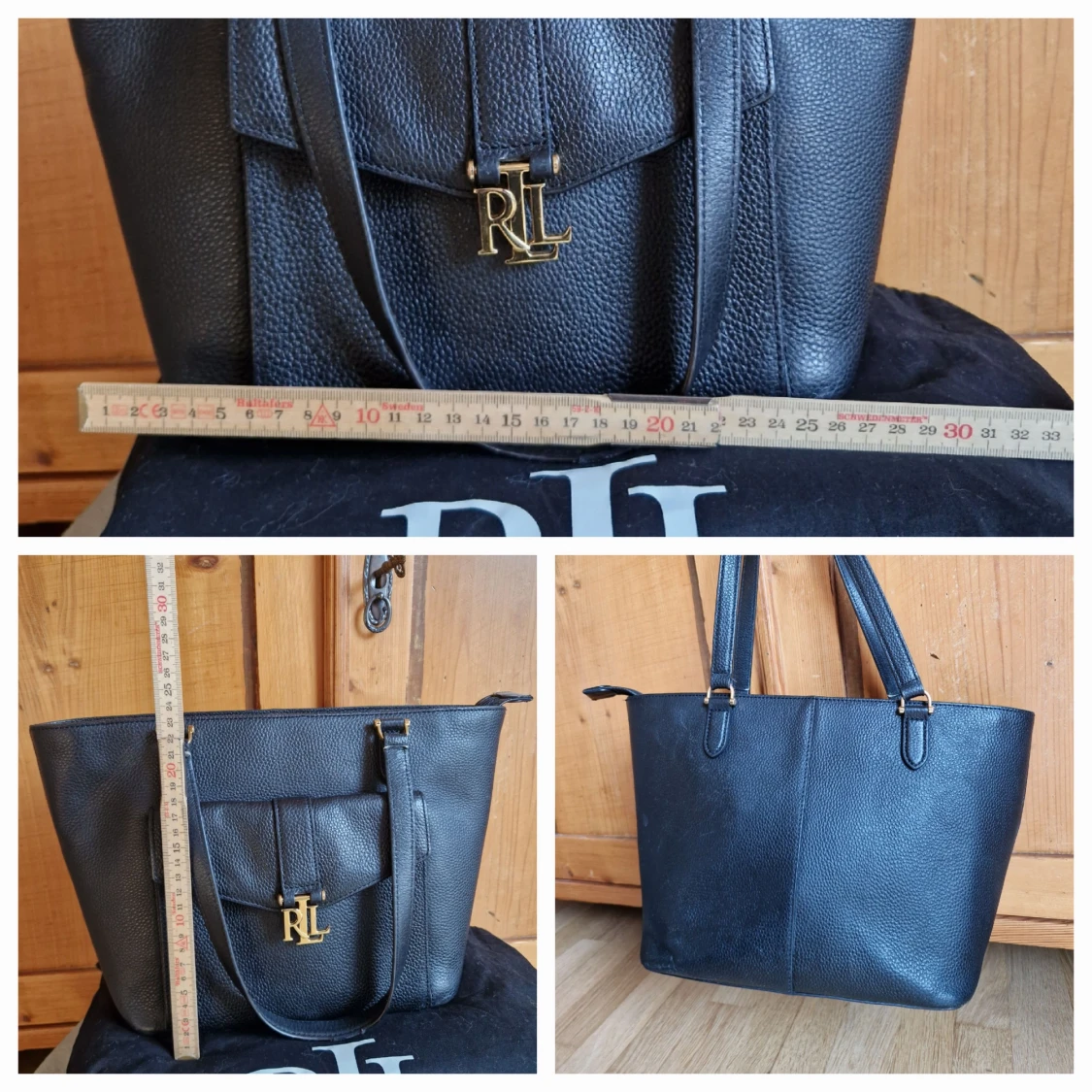 Svart axelväska från Ralph Lauren - 2