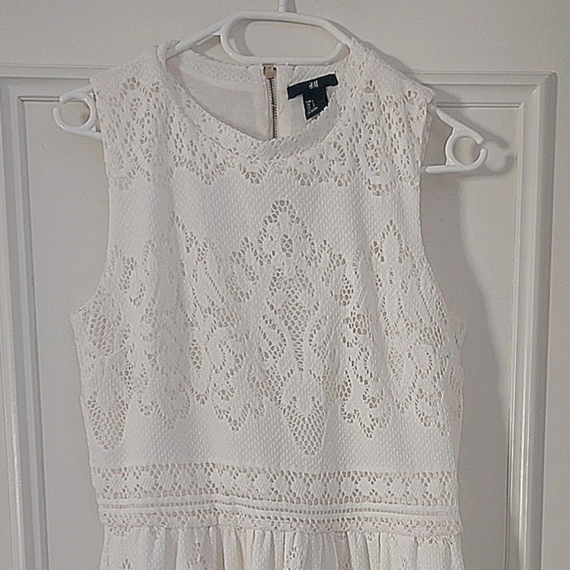 Vit spetsklänning från H&M - 2