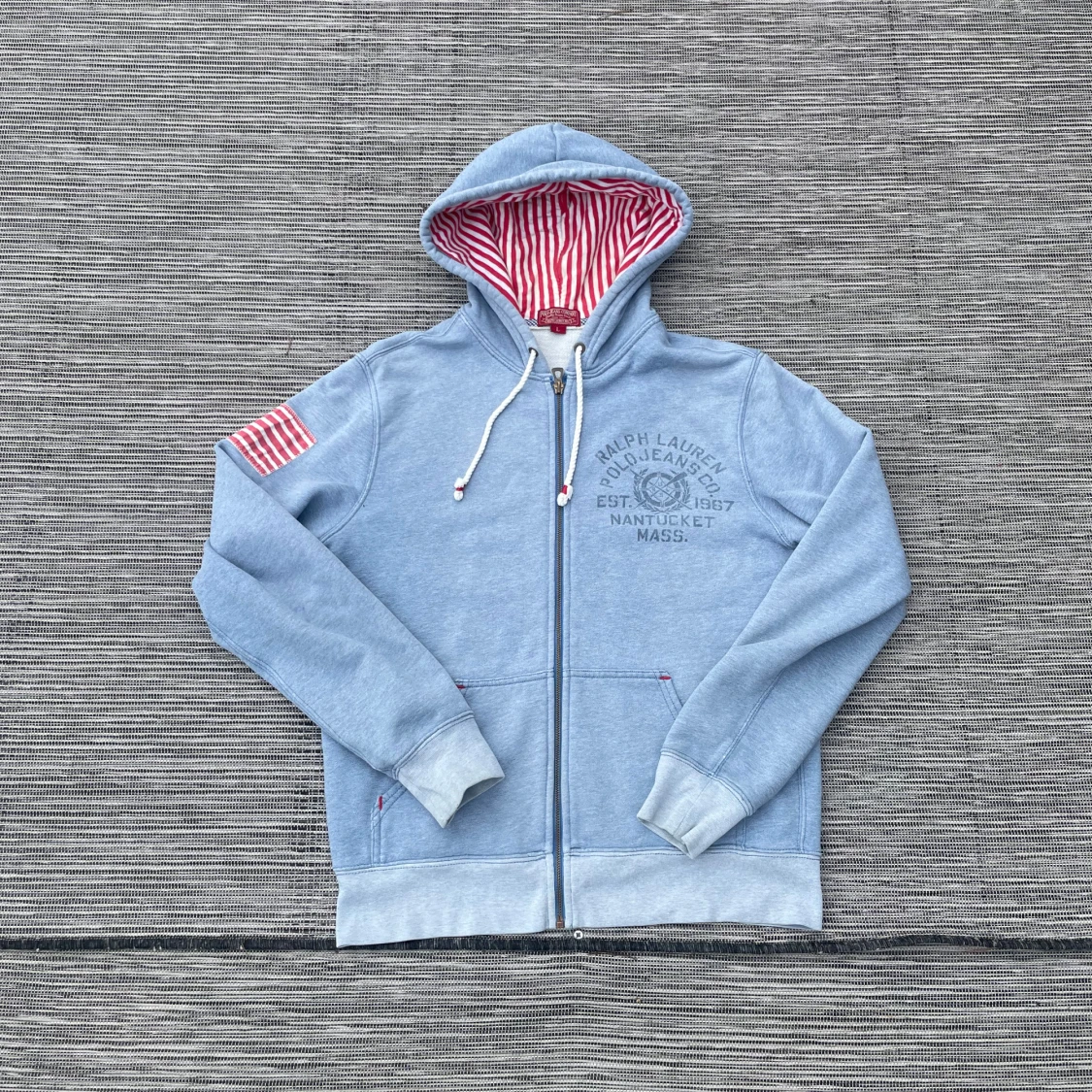 Blå hoodie från Polo Jeans Company