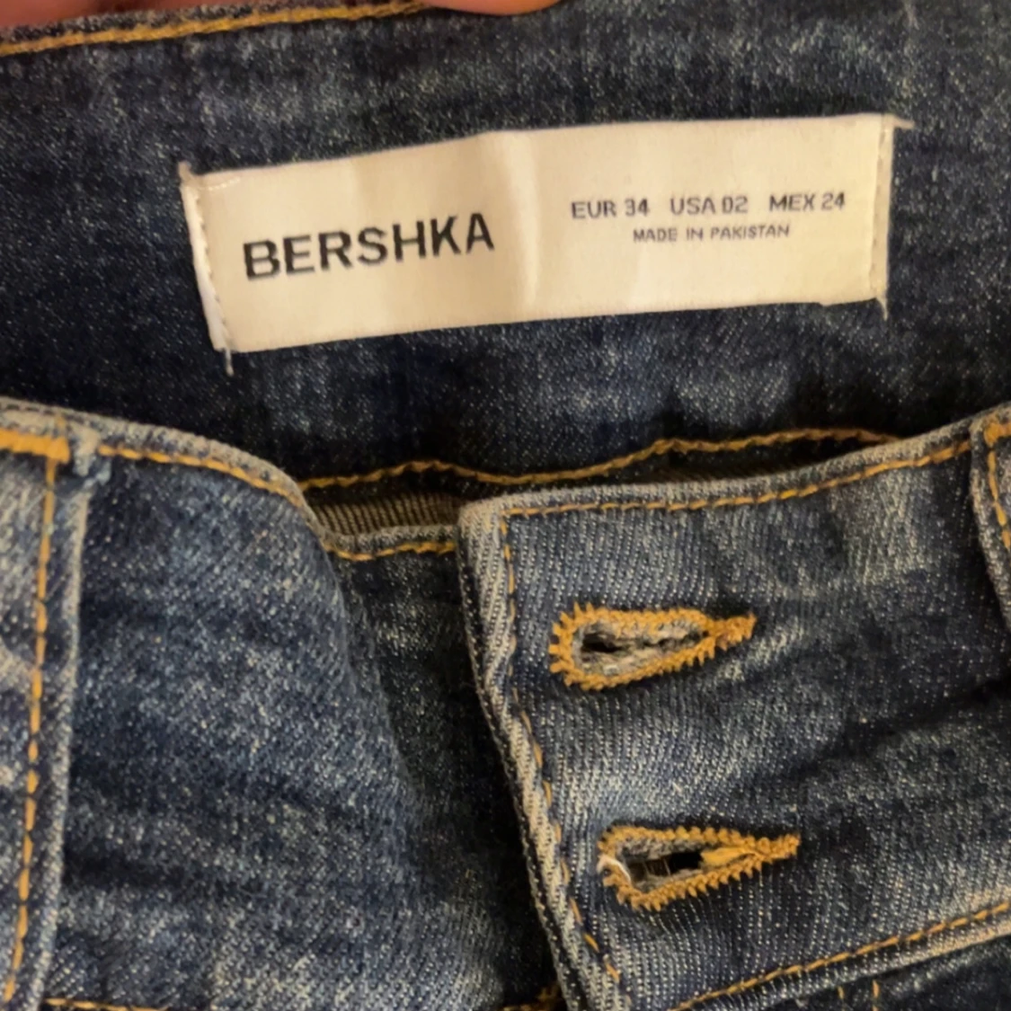 Blå bootcut jeans - 4