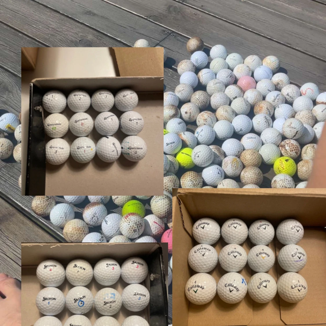 Taylormade 36st bollar + 4st mystery bollar! Callaway, taylormade, srixon A/B skick