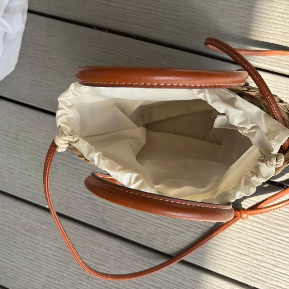 Strå flätad väska  - 4