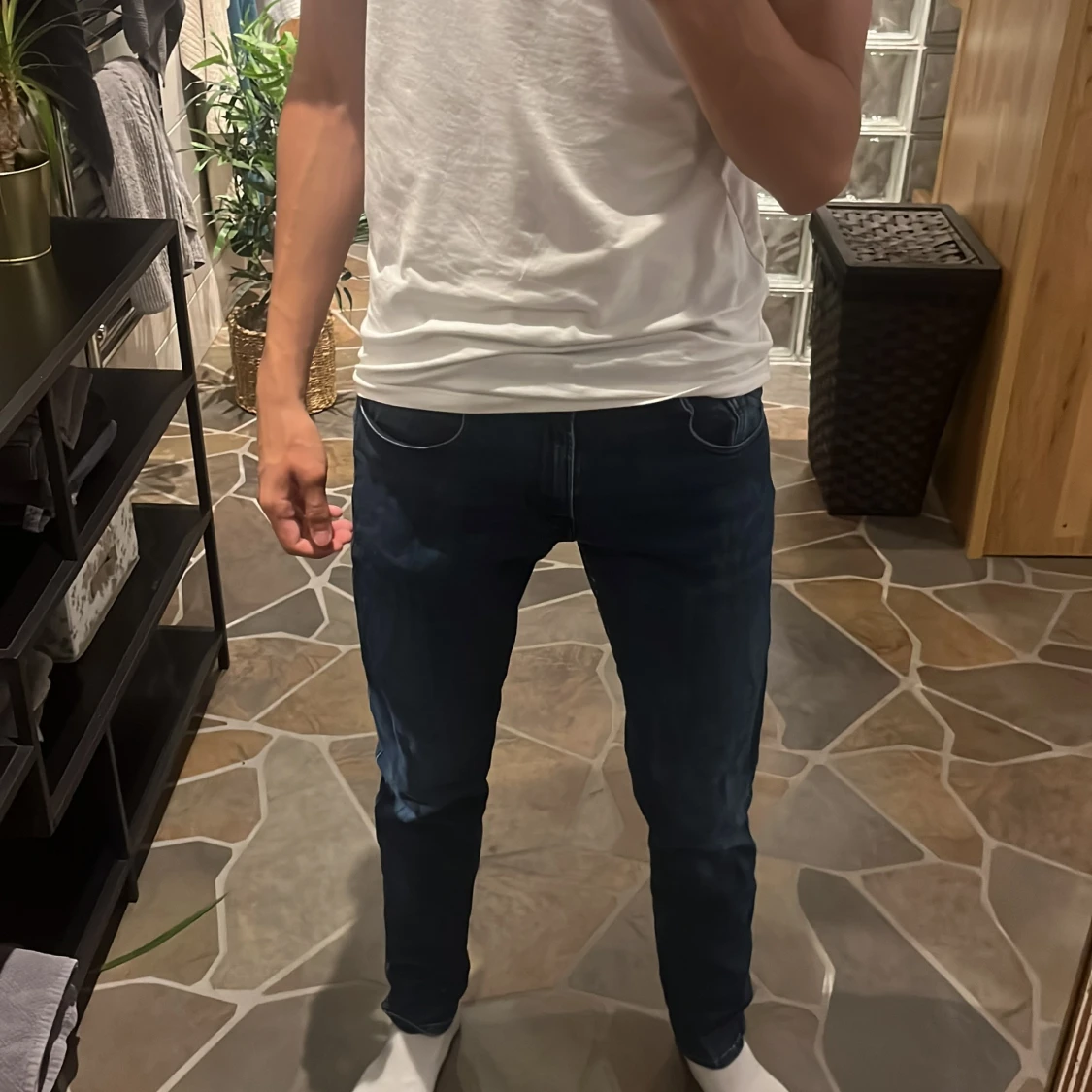 Blå Replay jeans slim fit W30 L32 - 3