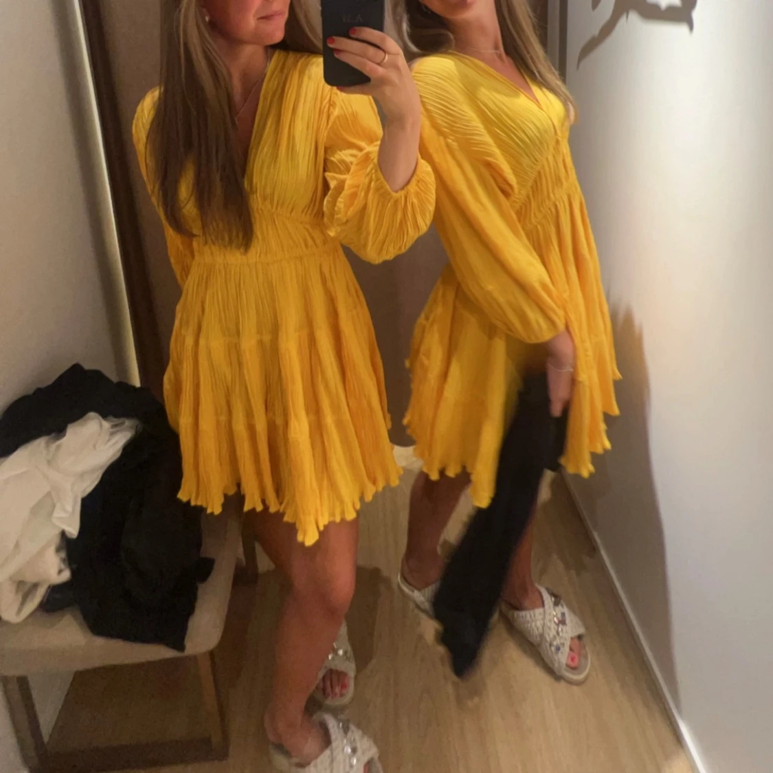 Gul maje klänning  - 1