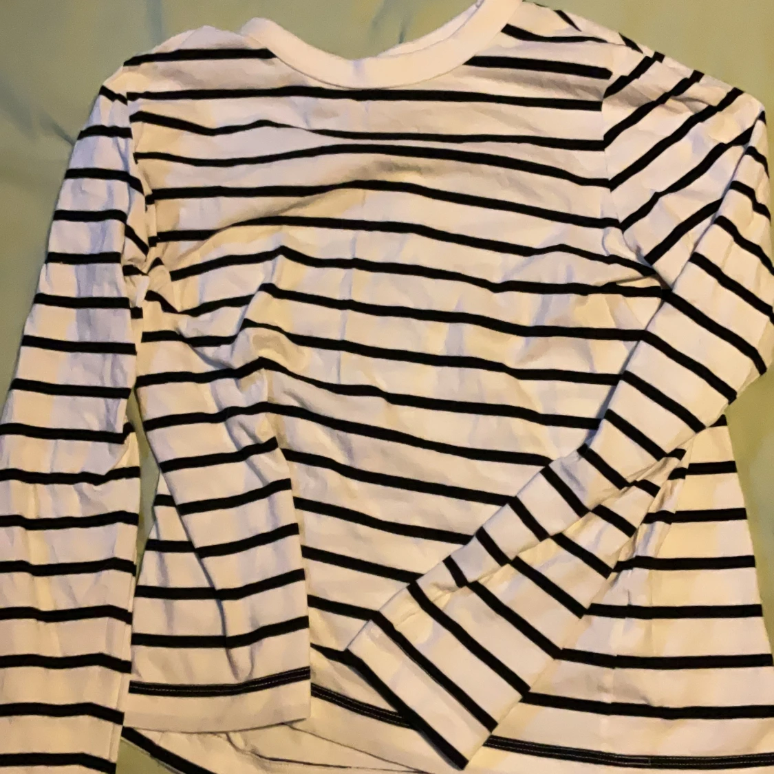 Randig långärmad tröja från H&M