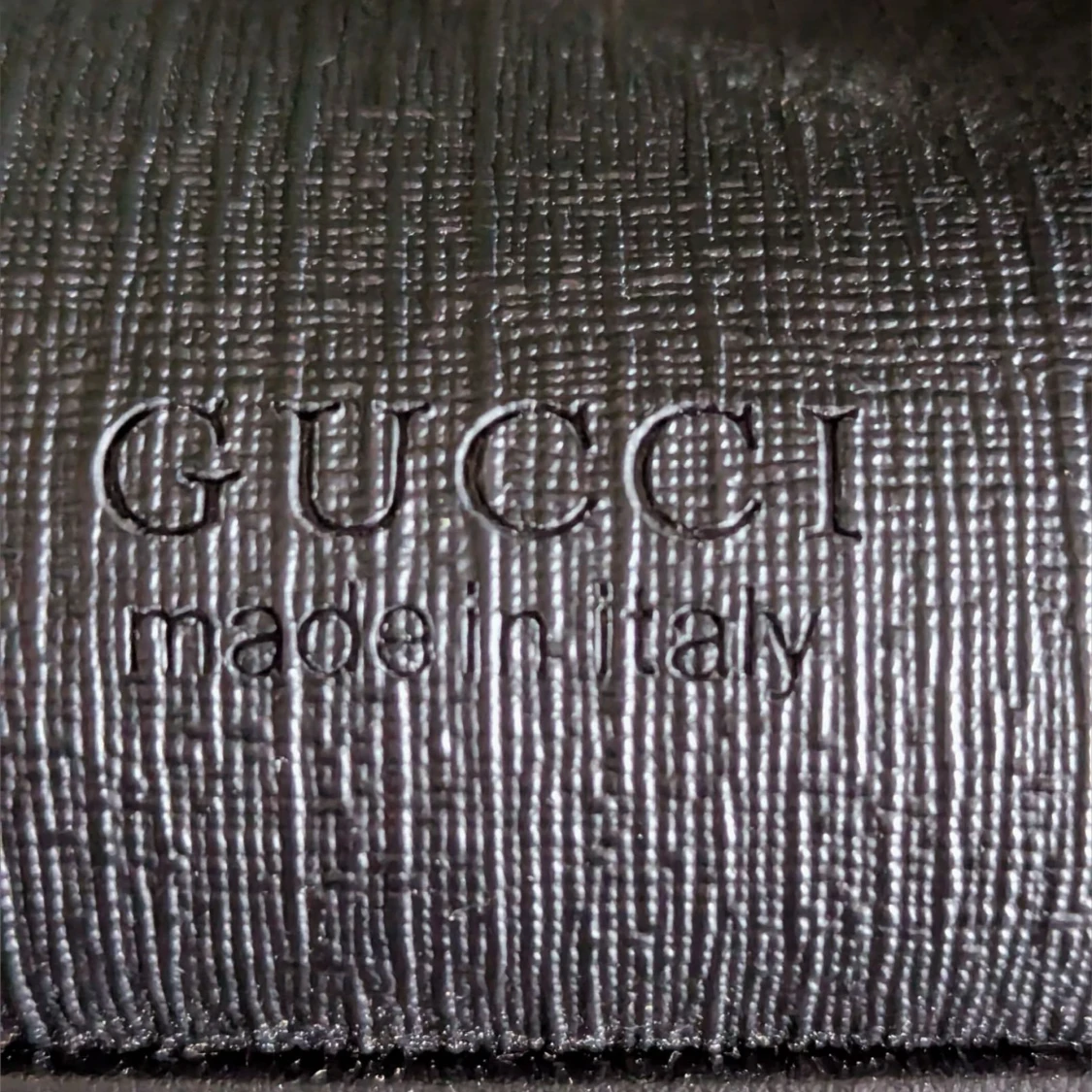 Gucci GG axelväska i skinn och canvas - 2