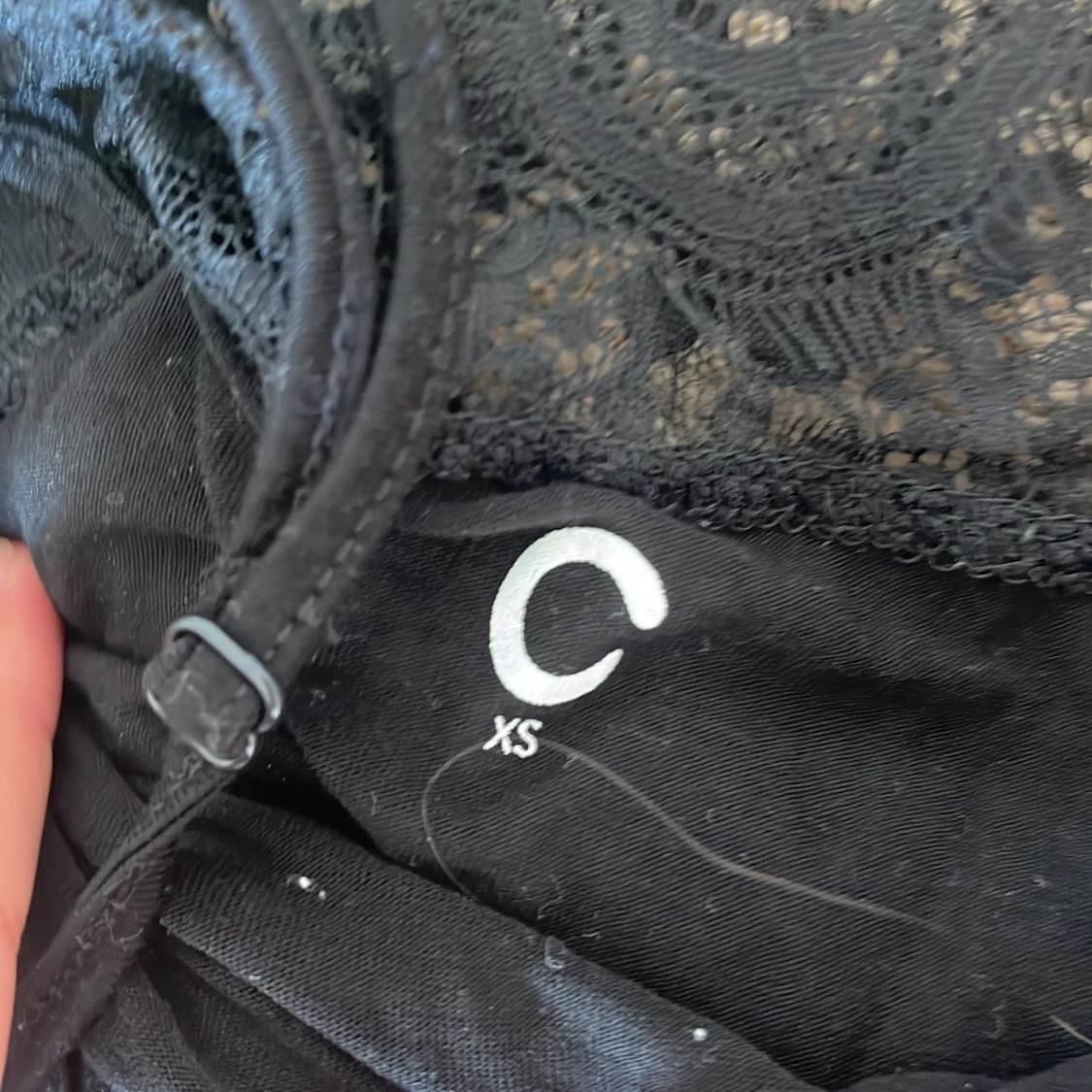 Svart spetsklänning från Cubus XS - 2