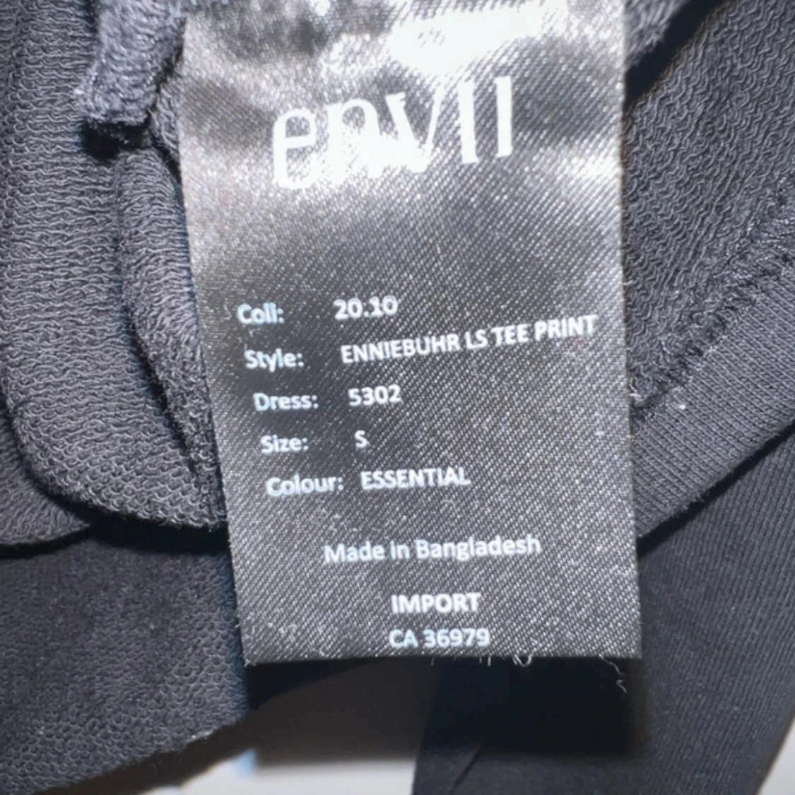 Svart långärmad tröja Envii Essential - 4