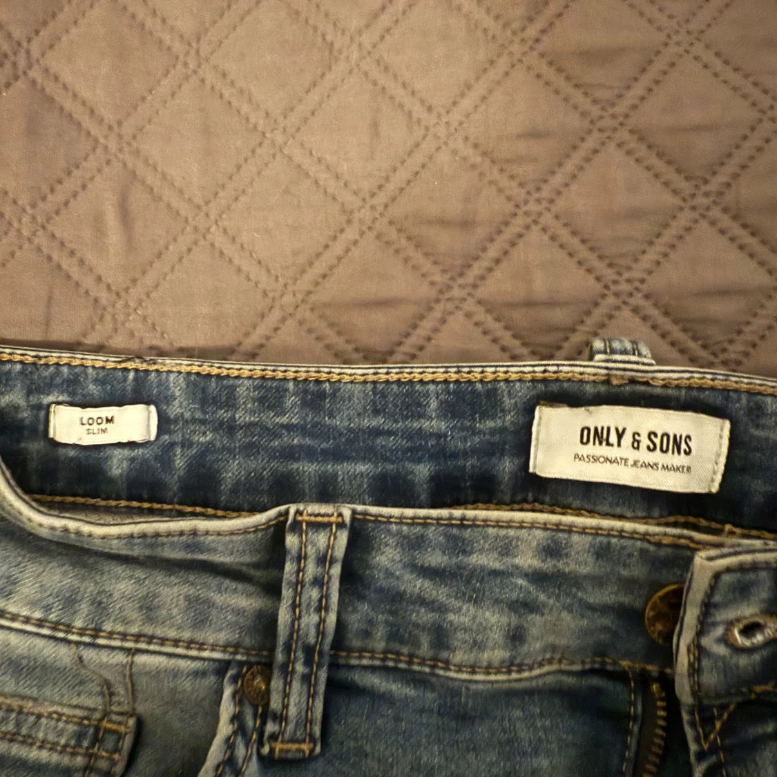 Blå slim jeans Only & Sons W32 L32 - 2