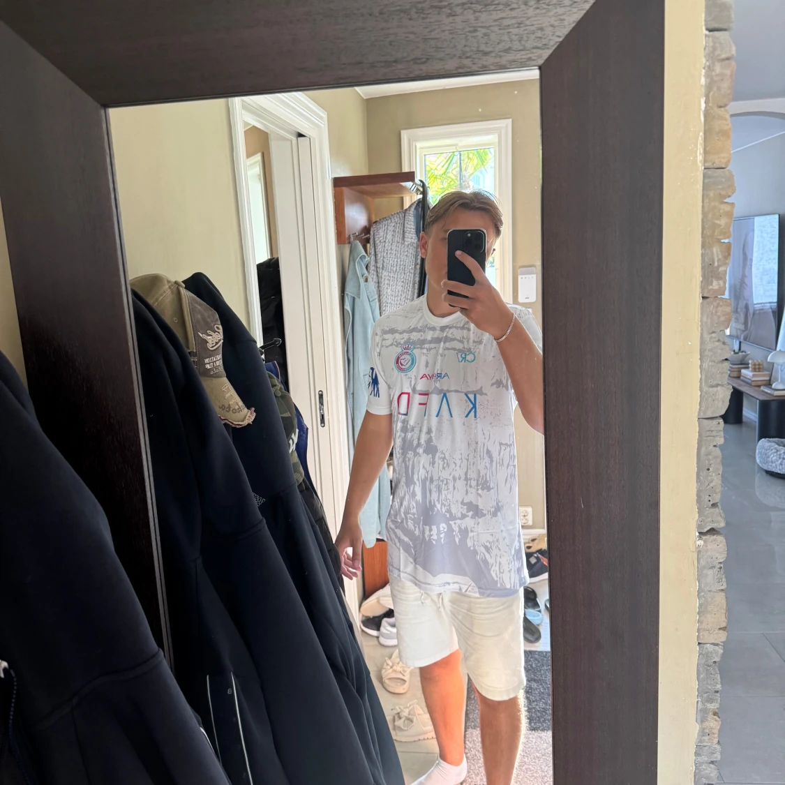 Al Nassr Ronaldo CR7 vit fotbollströja - 1