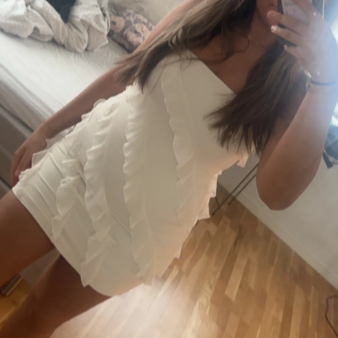 Vit ohpolly klänning tatiana 