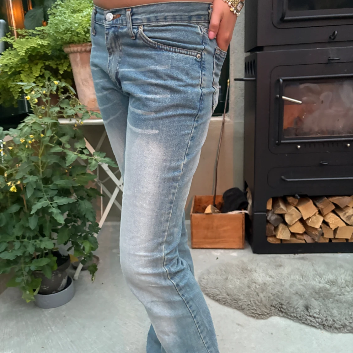 Levis 501 ljusblå bootcut jeans - 2