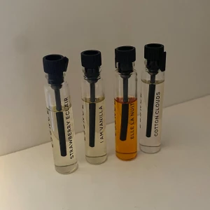 Essnce testers - 4st Essnce testers❤️ Strawberry eclair, I am vanilla, Ella la nuit och Cotton clouds. 70kr för alla och 25kr styck❤️ Skriv för frågor eller fler bilder!