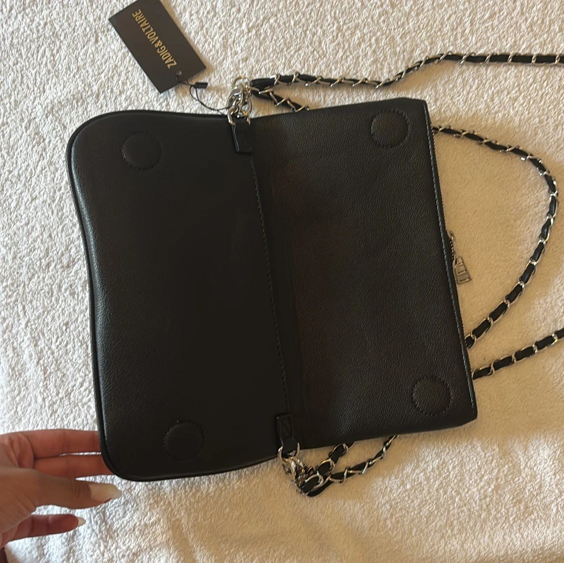 Svart axelväska Zadig & Voltaire skinn - 2