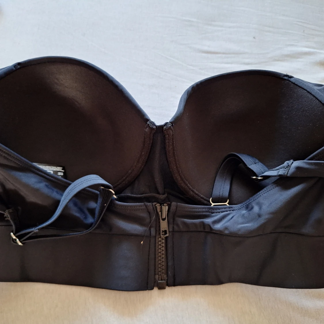 Svart bikini med dragkedja, strl 38 - 1