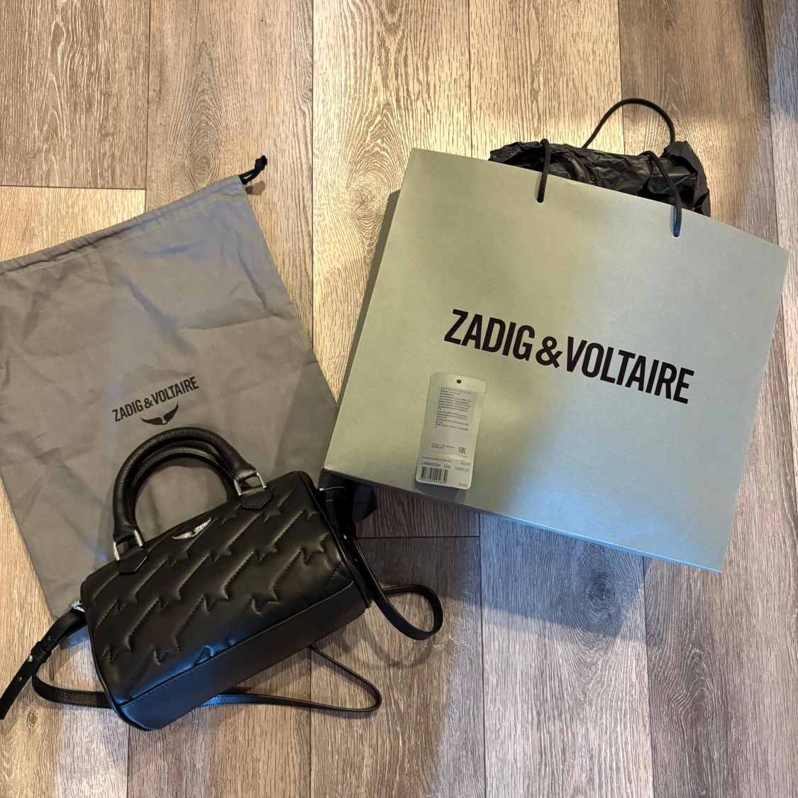 Svart handväska Zadig & Voltaire skinn - 1