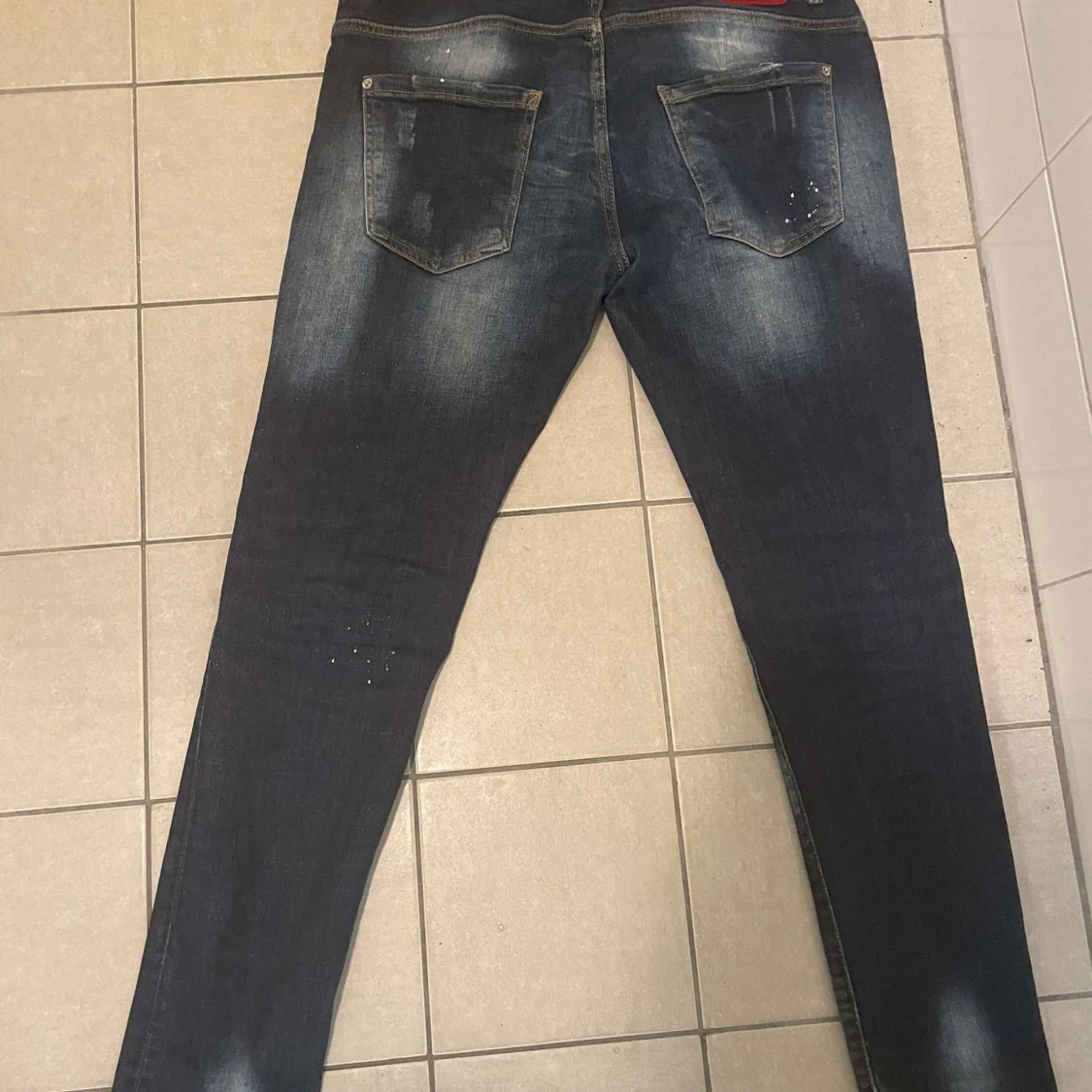 Mörkblå distressed jeans ICON - 2