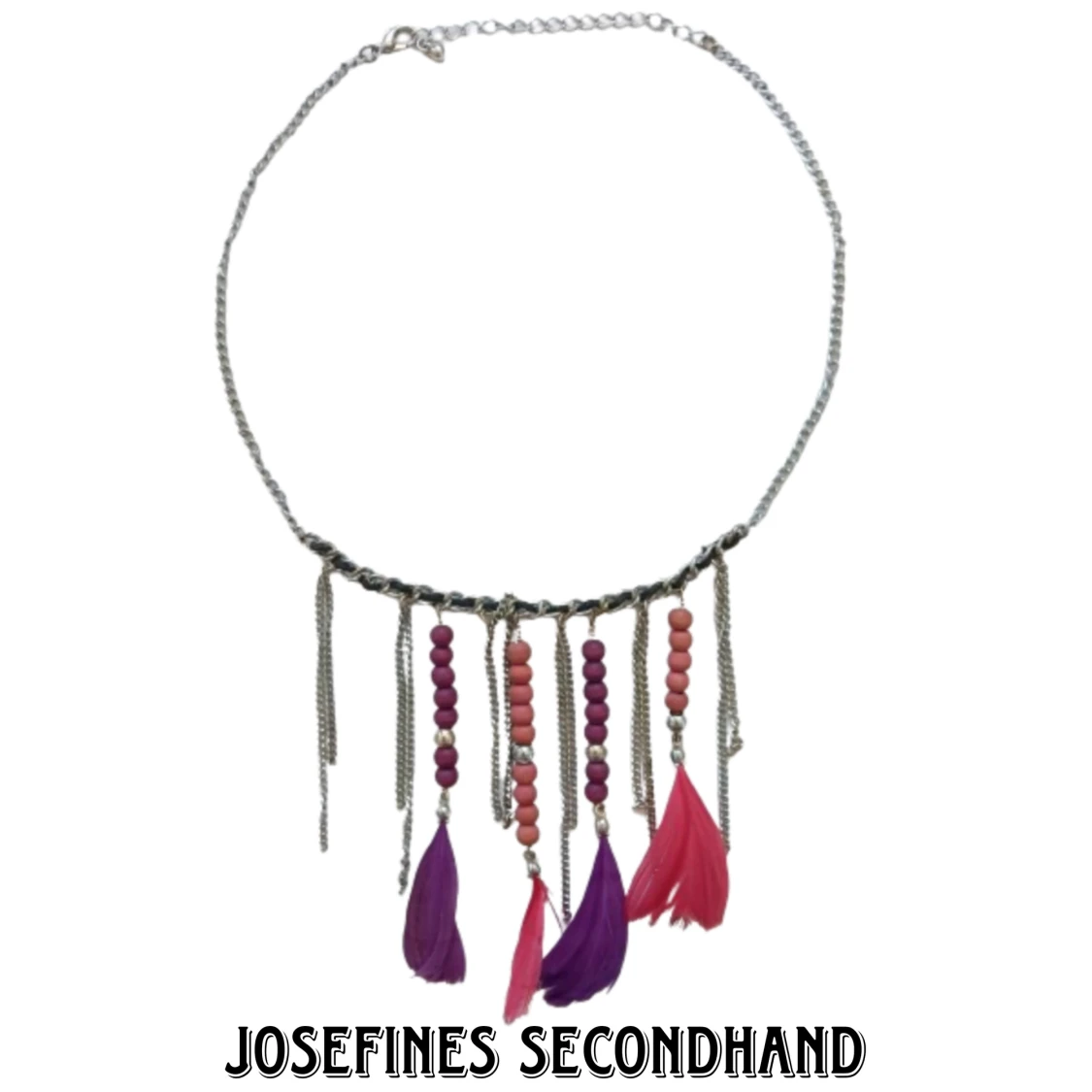 Lila och rosa halsband - 1