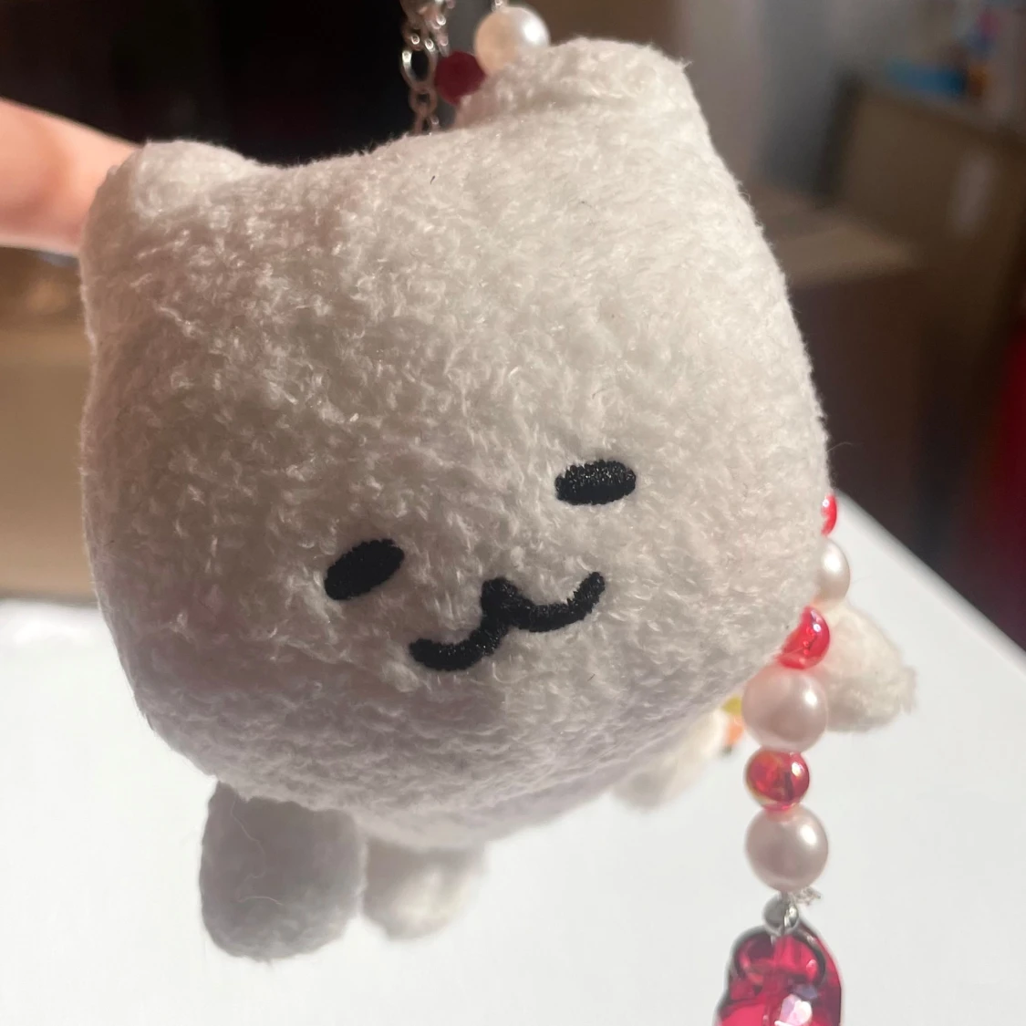 Plush nyckelring/ bag sharm (röd) - 3