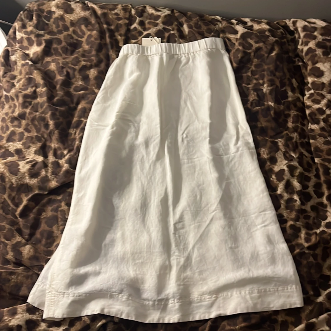 Vit långkjol i linne från GANT - 1