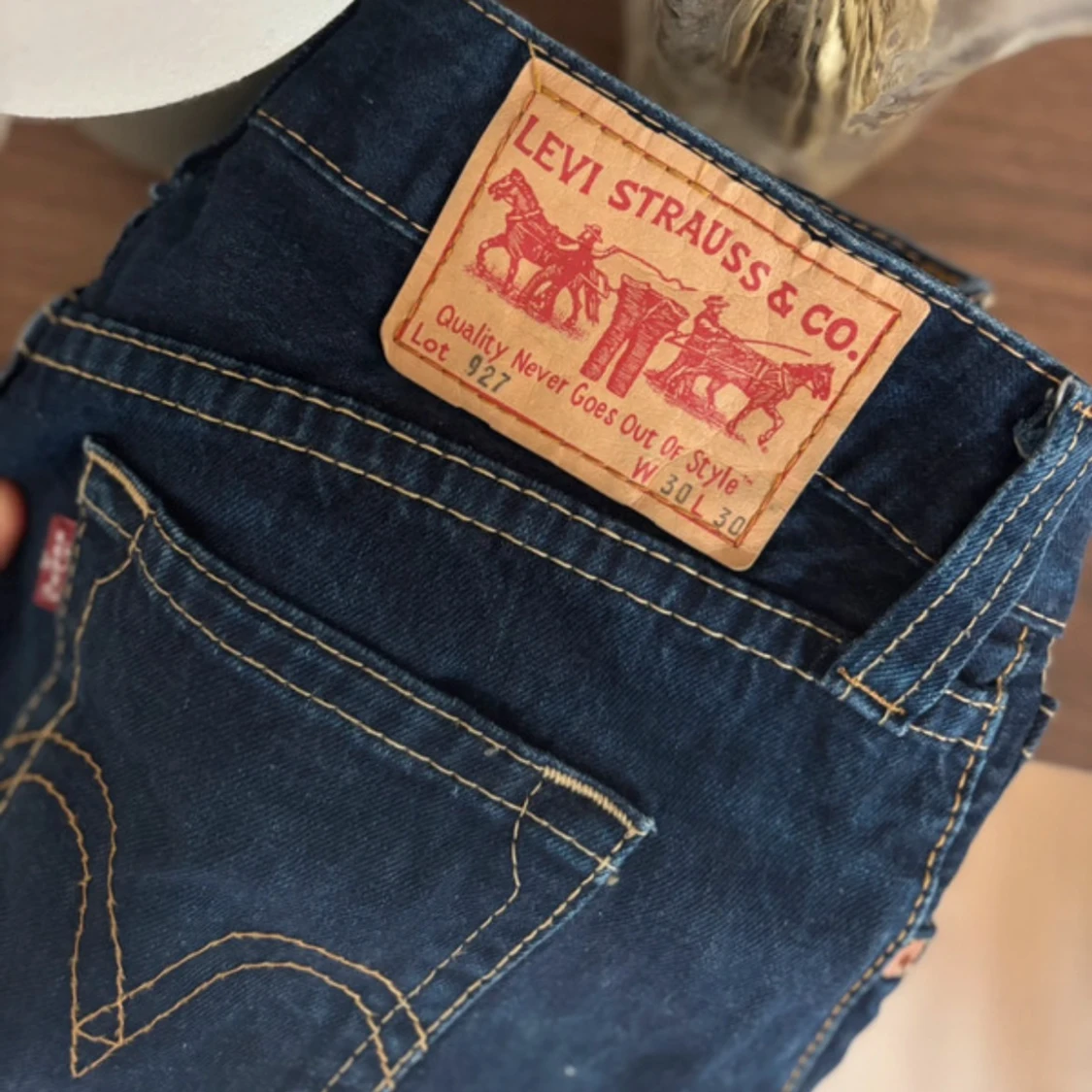 Levi's 527 bootcut jeans mörkblå - 2