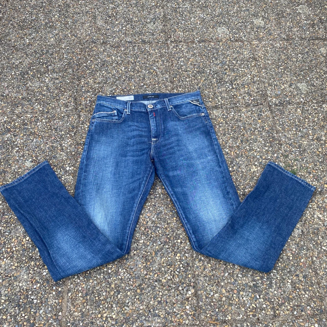 Blå Replay Mini Waitom jeans