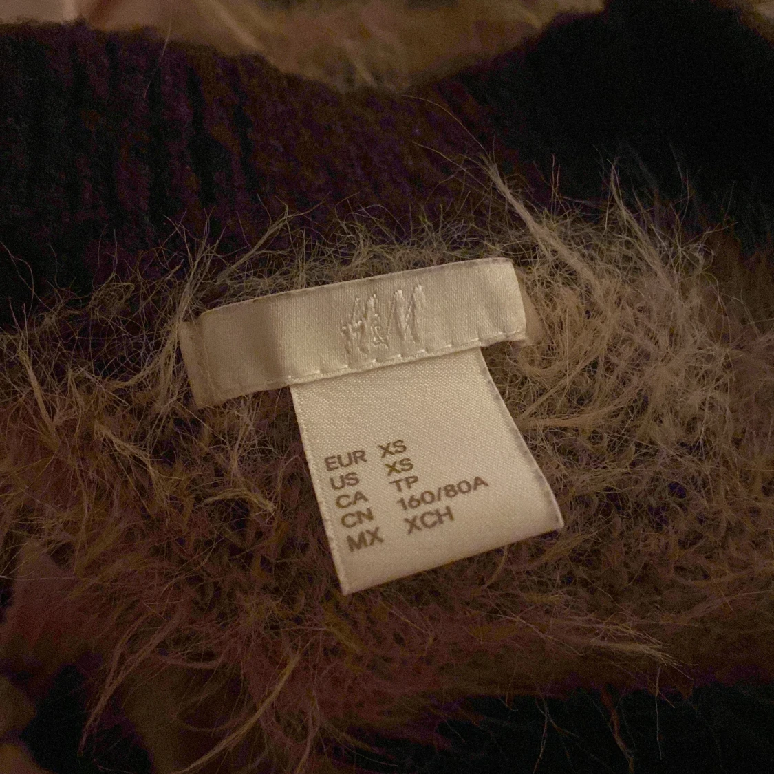 Leopardmönstrad fluffig tröja H&M XS - 1