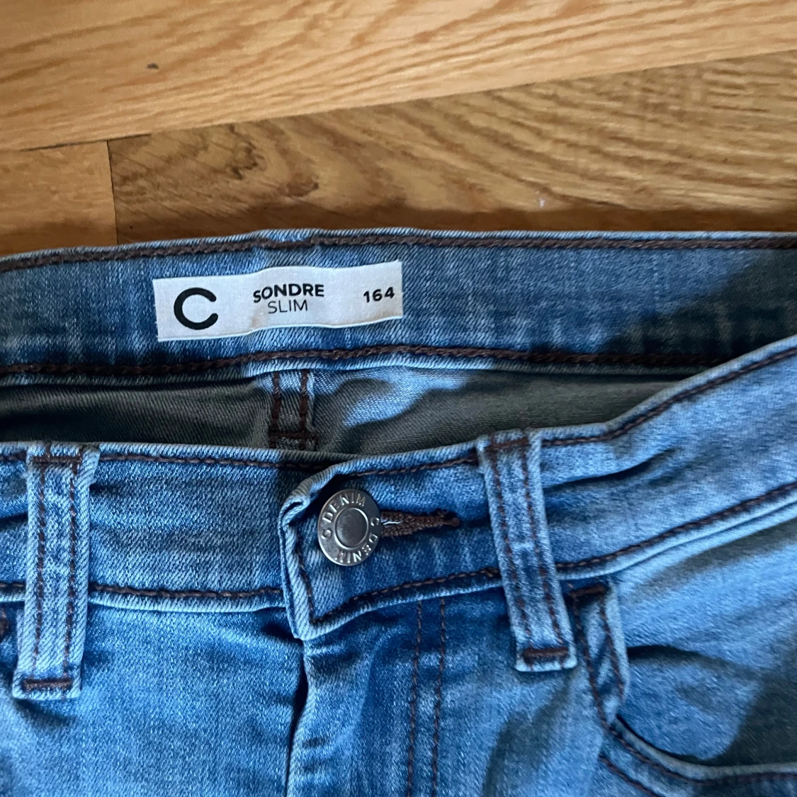 Blå slim jeans Sondre strl 164 - 1