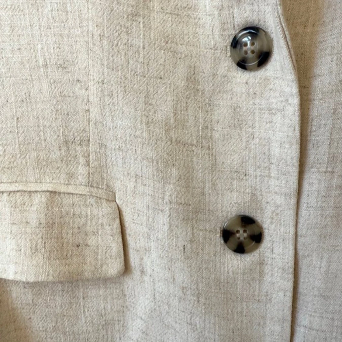 Linnekavaj beige oversize från Nelly strl 34 - 3