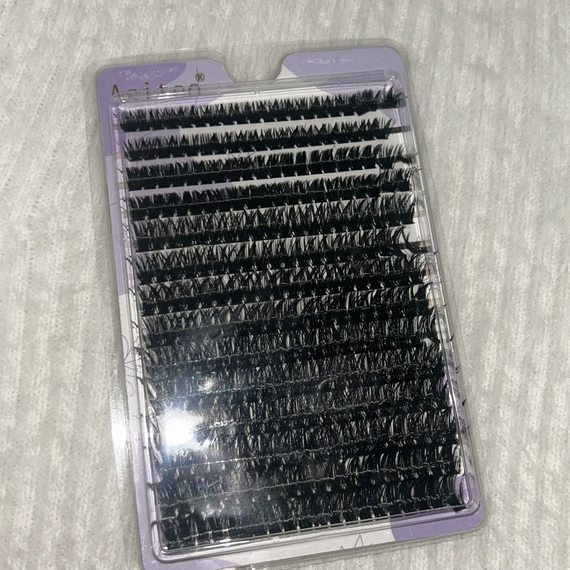 Svarta lösögonfransar i mixad längd - 4