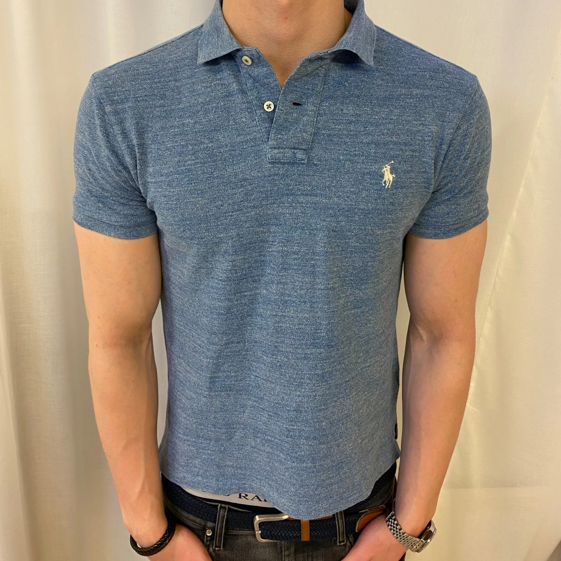 LjusBlå pikétröja Ralph Lauren 