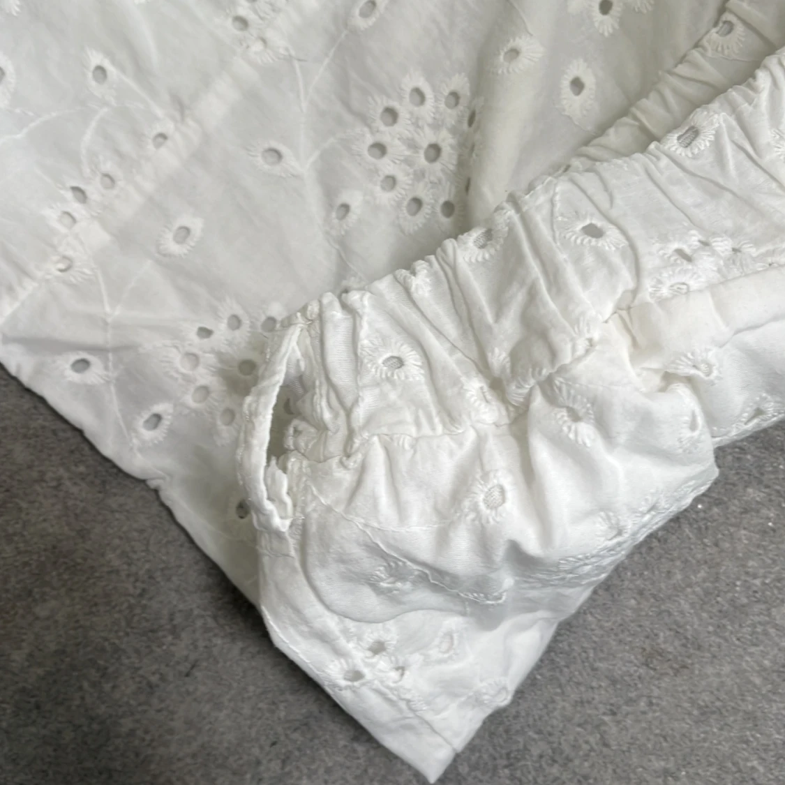 Vit broderad långkjol Made in Italy - 4