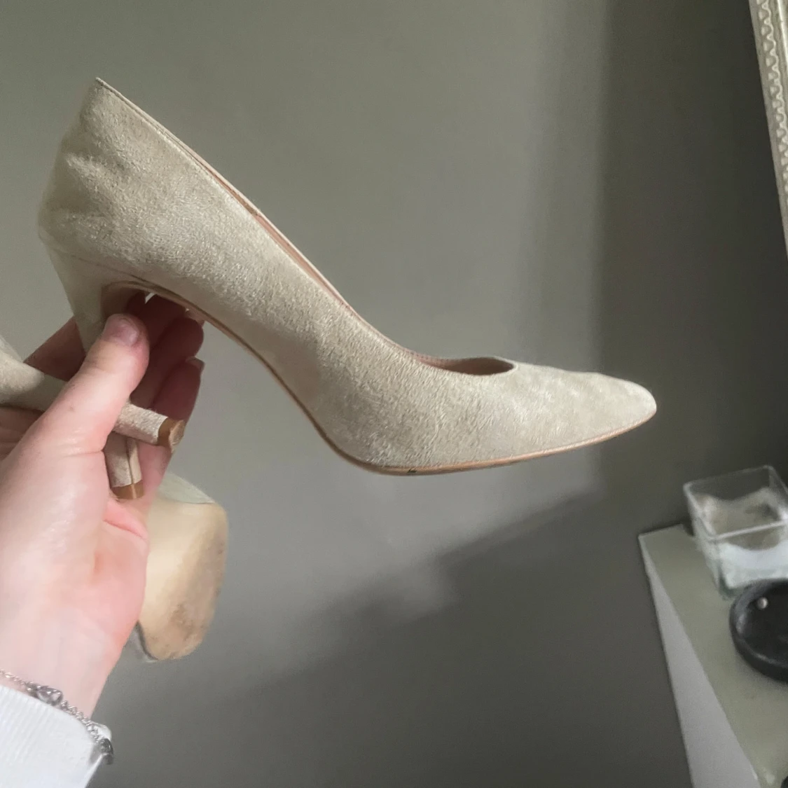 Beiga mocka klackskor - 1