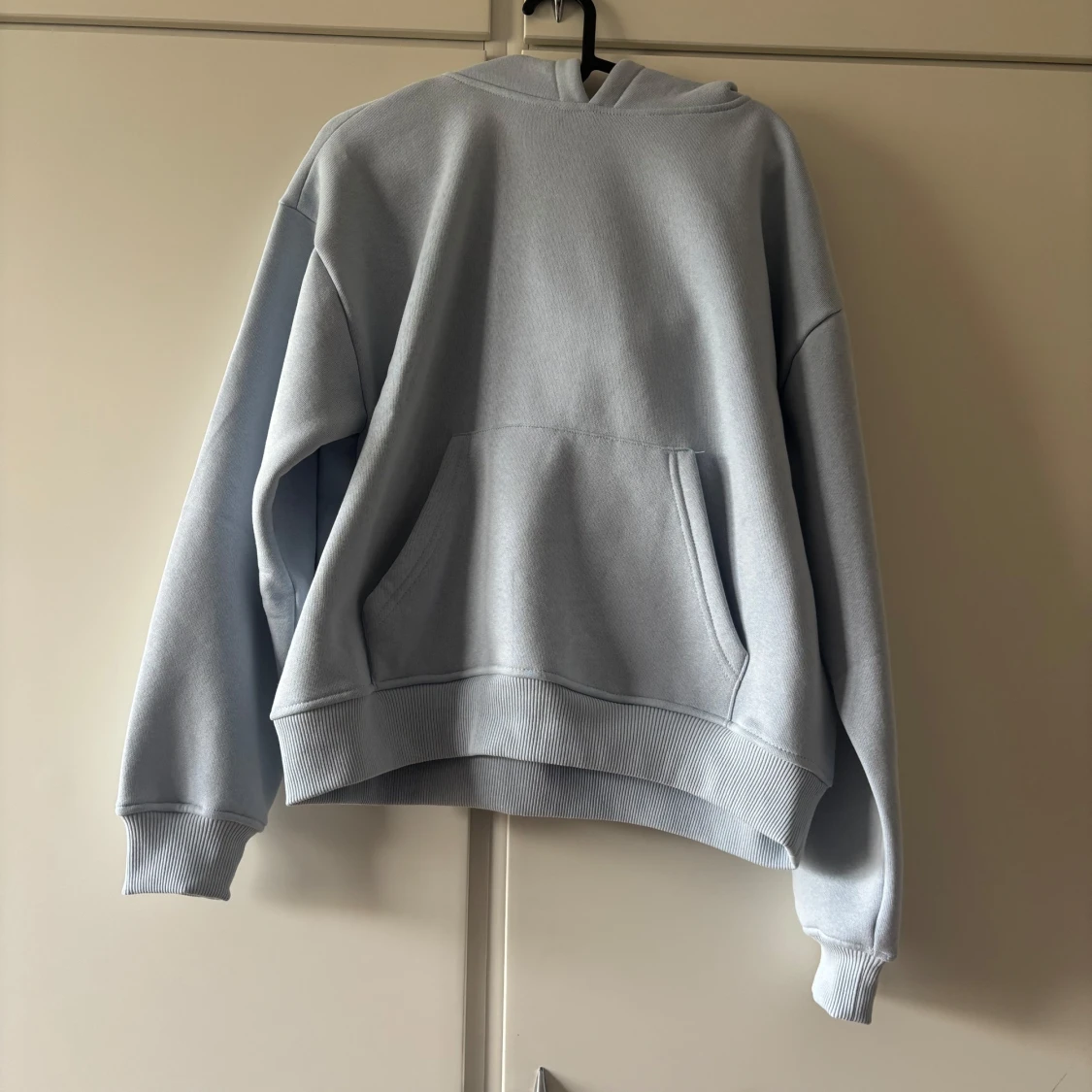 Ljusblå oversized hoodie
